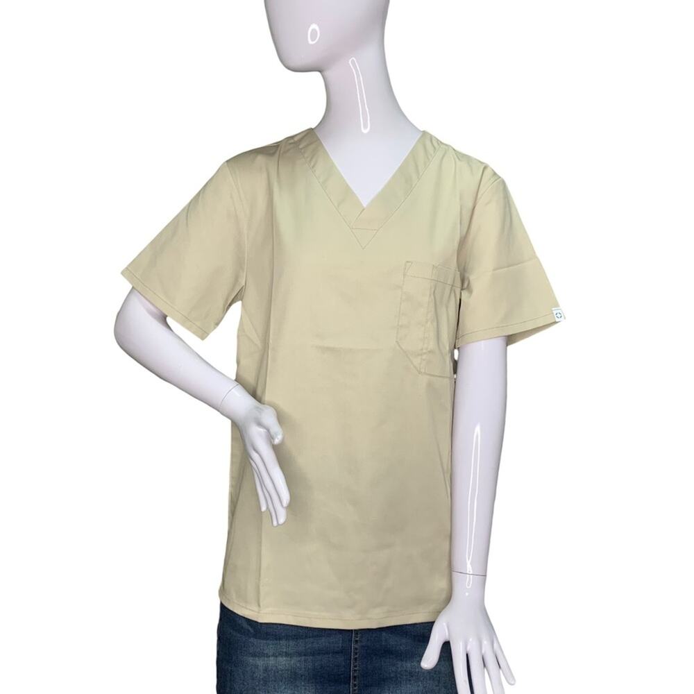 Cherokee NWT Workwear Unisex Tan Size XS One Front Pocket